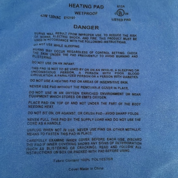 Walgreens Heating Pad Three Temperatures Control - Picture 5 of 7